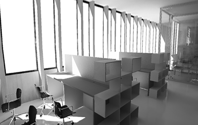 celovita preureditev pisarn, konferenčne sobe in uredništva časopisa Dnevnik v objektu Edvarda Ravnikarja